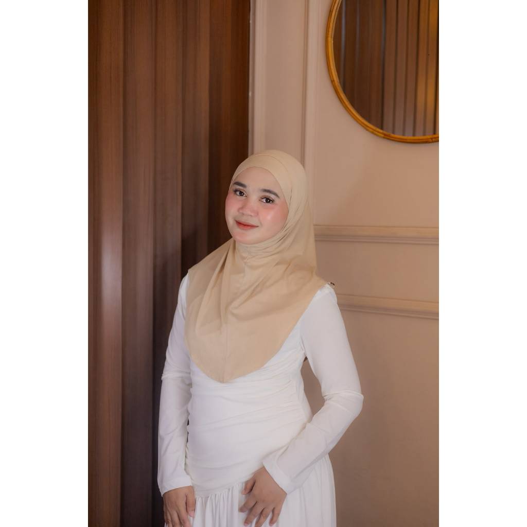 Bergo Adhwa warna Cream