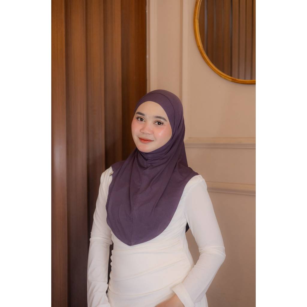 Bergo Adhwa warna Plum