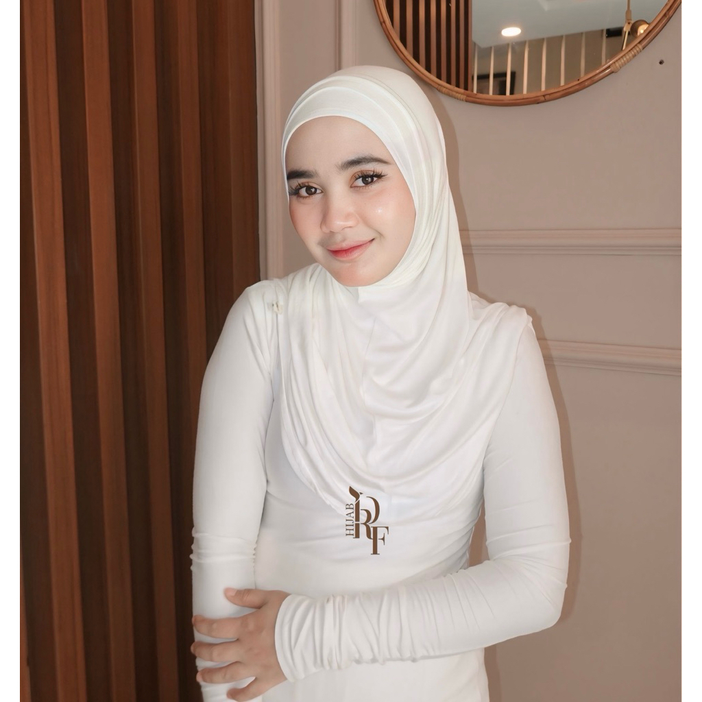 Bergo Janna warna Broken White
