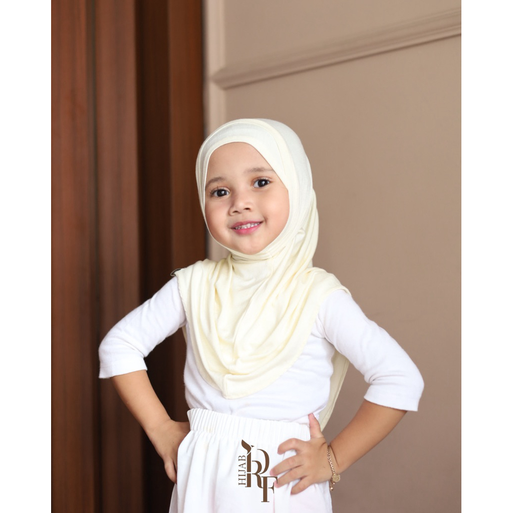 Bergo Janna Kids warna Butter Yellow