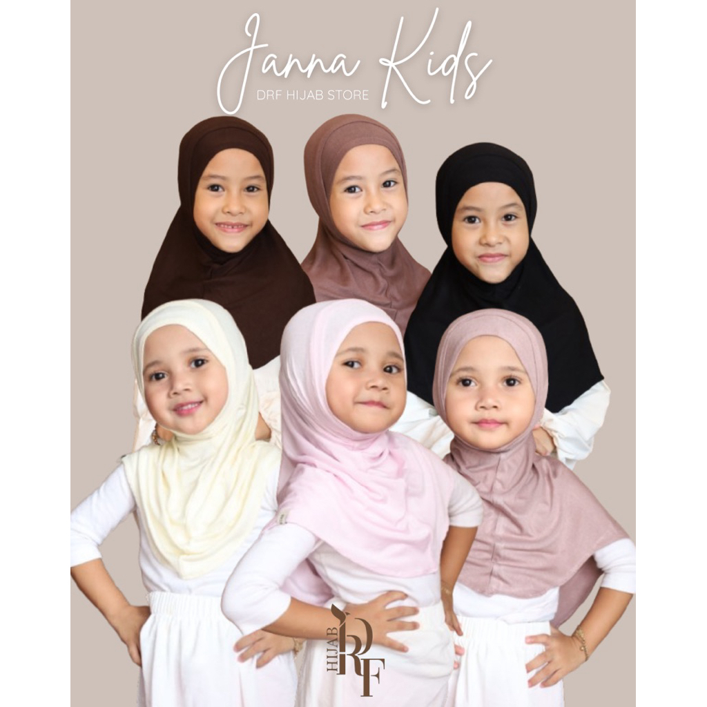 Bergo Janna Kids — foto asli DRF