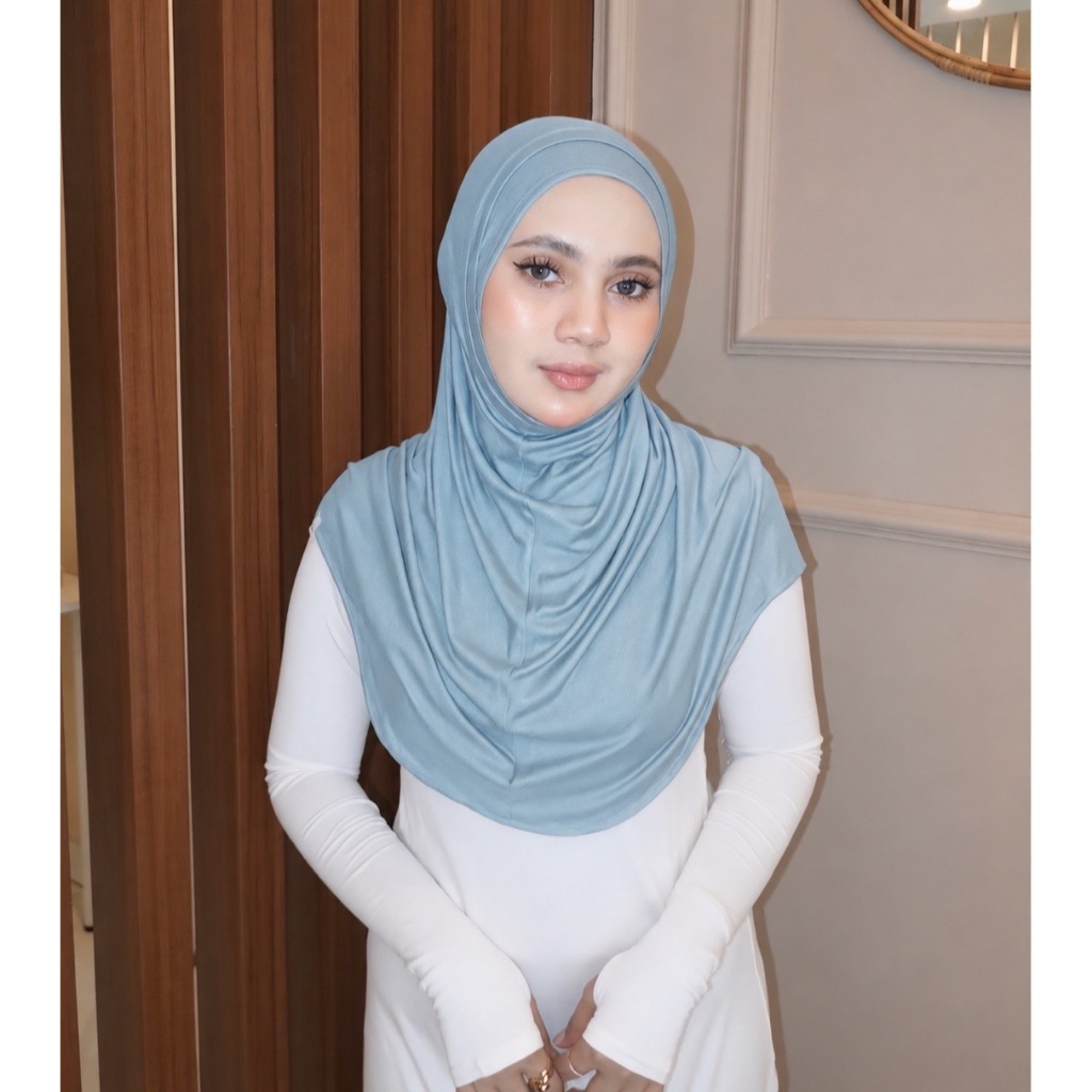 Bergo Janna warna Sky Blue