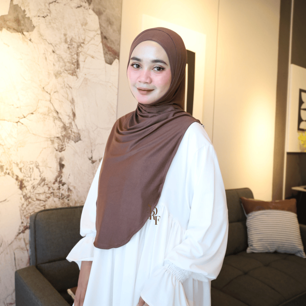 Bergo Marwa warna Chocolate