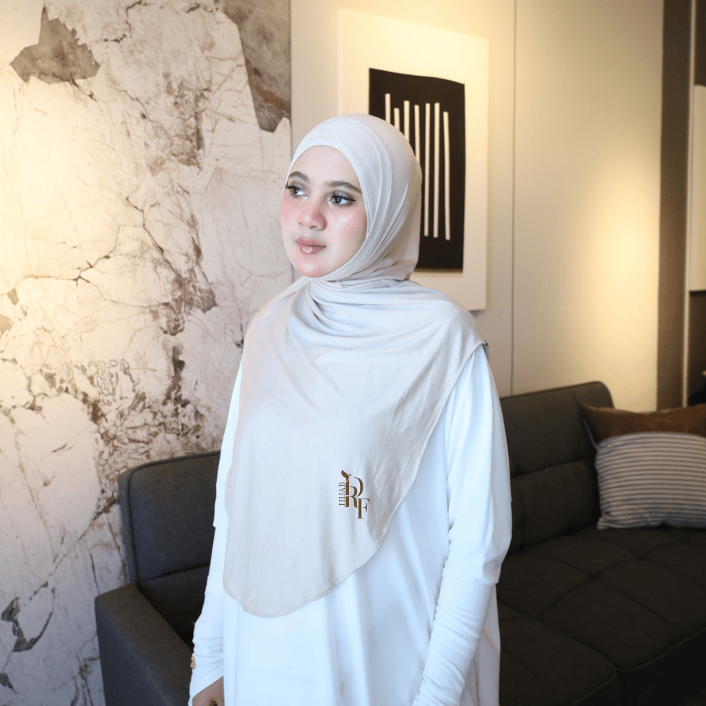 Bergo Marwa warna Ivory